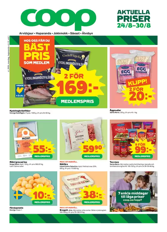 Coop Extra-katalog | Fantastiskt erbjudande för alla kunder | 2026-08-24T00:00:00.000Z - 2026-08-30T00:00:00.000Z