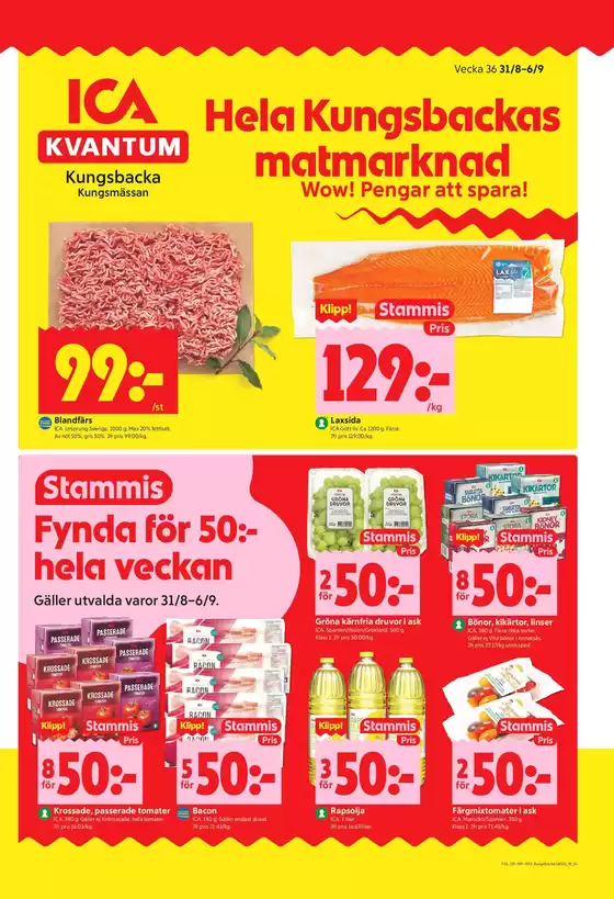 ICA Kvantum-katalog | Fantastiska rabatter på utvalda produkter | 2026-08-31T00:00:00.000Z - 2026-09-06T00:00:00.000Z