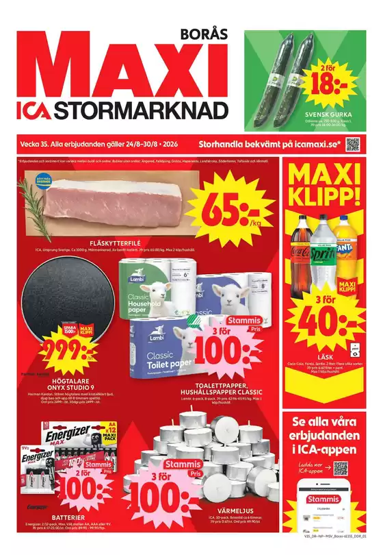 ICA Maxi-katalog | Våra bästa fynd | 2026-08-24T00:00:00.000Z - 2026-08-30T00:00:00.000Z
