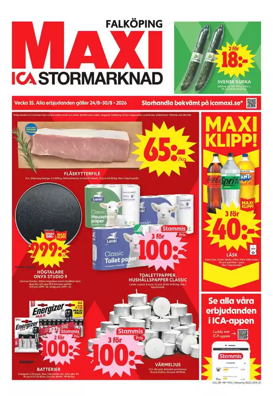ICA Maxi-katalog | Rabatter och kampanjer | 2026-08-24T00:00:00.000Z - 2026-08-30T00:00:00.000Z
