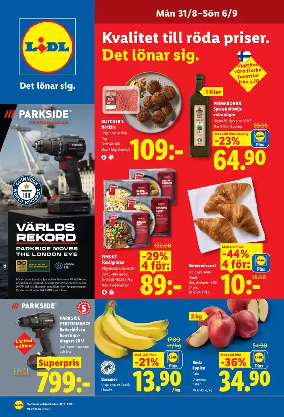 Lidl-katalog i Järpås | ERBJUDANDEN VECKA 36 | 2026-08-31T00:00:00.000Z - 2026-09-06T00:00:00.000Z