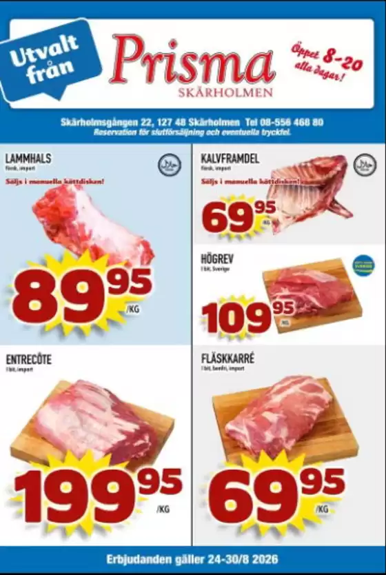 Prisma Skärholmen-katalog | Kampanjpris! | 2026-08-24T00:00:00.000Z - 2026-08-30T00:00:00.000Z
