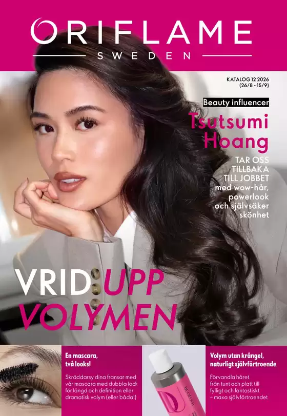 Oriflame-katalog | Specialerbjudanden för dig | 2026-08-26T00:00:00.000Z - 2026-09-15T00:00:00.000Z