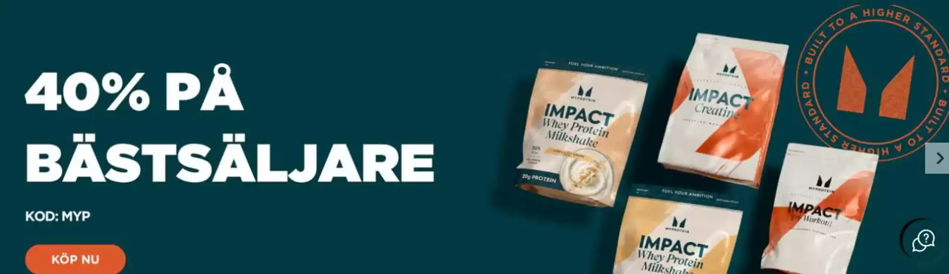Myprotein-katalog | 40% rabatt! | 2026-08-27T00:00:00.000Z - 2026-09-10T00:00:00.000Z
