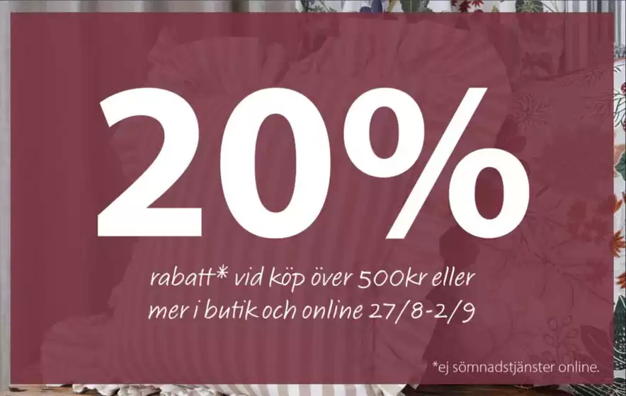 Ohlssons Tyger-katalog | 20% rabatt! | 2026-08-28T00:00:00.000Z - 2026-09-02T00:00:00.000Z
