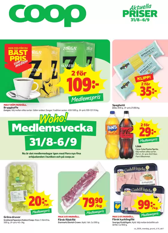 Coop Konsum-katalog | Aktuella fynd och erbjudanden | 2026-08-31T00:00:00.000Z - 2026-09-06T00:00:00.000Z