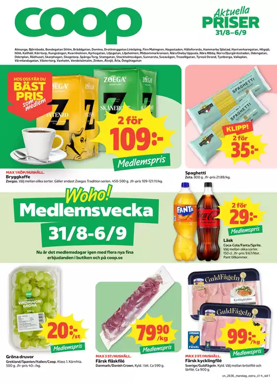 Coop Konsum-katalog | Våra bästa fynd | 2026-08-31T00:00:00.000Z - 2026-09-06T00:00:00.000Z