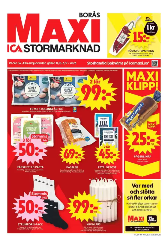 ICA Maxi-katalog | Fantastiskt erbjudande för alla kunder | 2026-08-31T00:00:00.000Z - 2026-09-06T00:00:00.000Z