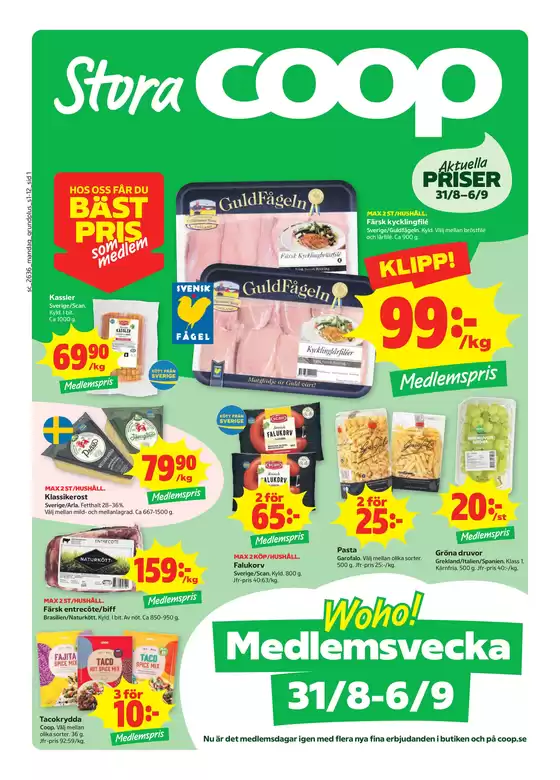 Stora Coop-katalog i Åmotfors | Top-deals för alla kunder | 2026-08-31T00:00:00.000Z - 2026-09-06T00:00:00.000Z