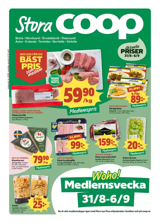 Stora Coop-katalog i Åmotfors | Våra bästa deals för dig | 2026-08-31T00:00:00.000Z - 2026-09-06T00:00:00.000Z