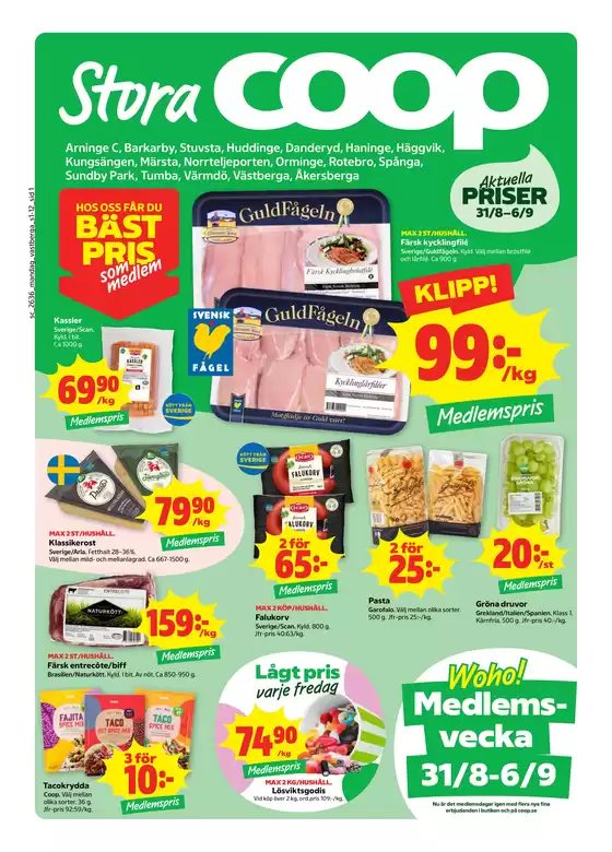 Stora Coop-katalog i Danderyd | Stora Coop reklamblad | 2026-08-31T00:00:00.000Z - 2026-09-06T00:00:00.000Z