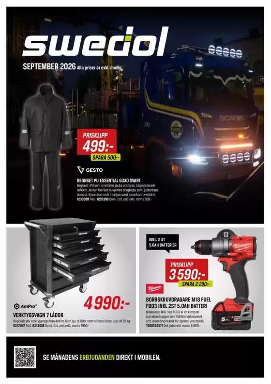 Swedol-katalog | Swedol reklamblad | 2026-09-01T00:00:00.000Z - 2026-09-30T00:00:00.000Z