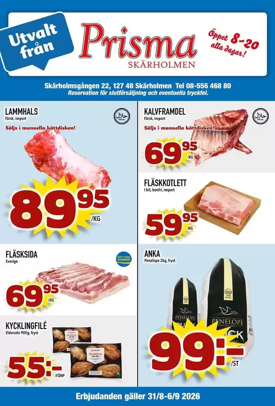 Prisma Skärholmen-katalog | Prisma Mat reklambad | 2026-08-31T00:00:00.000Z - 2026-09-06T00:00:00.000Z