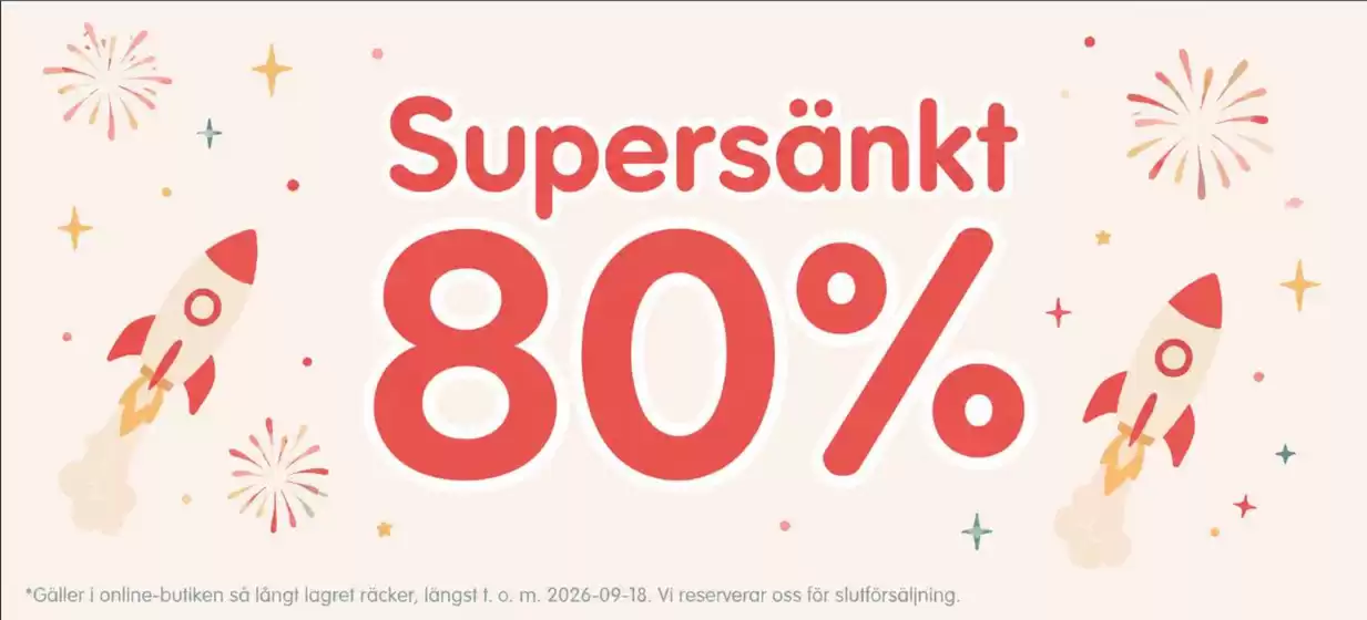 Babyland-katalog | 80% rabatt! | 2026-09-02T00:00:00.000Z - 2026-09-18T00:00:00.000Z