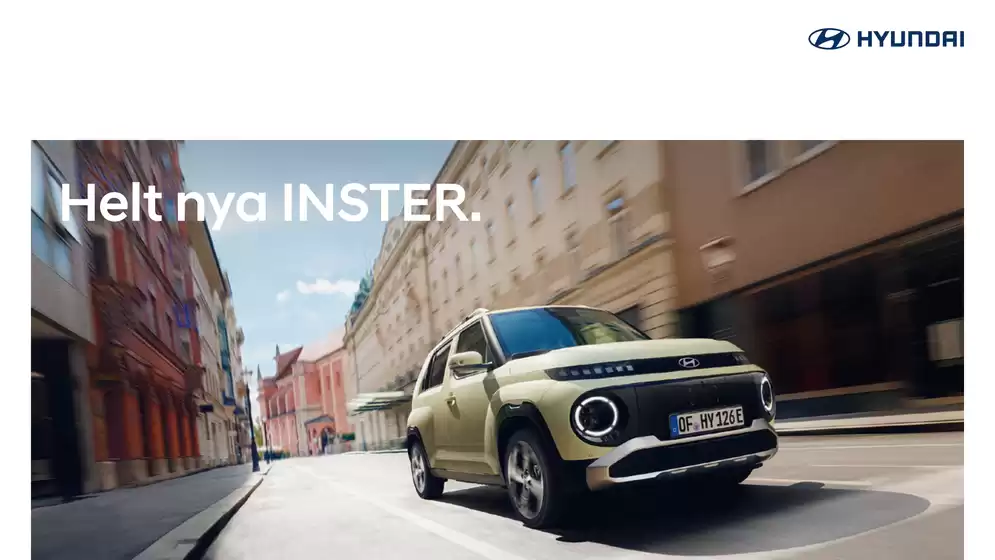 Hyundai-katalog i Böste läge | Hyundai Modellbroschyr INSTER | 2026-09-03T00:00:00.000Z - 2026-09-17T00:00:00.000Z