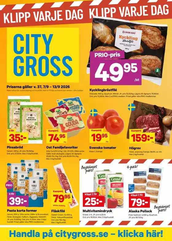 City Gross-katalog | City Gross Reklamblad v.37 | 2026-09-05T00:00:00.000Z - 2026-09-13T00:00:00.000Z