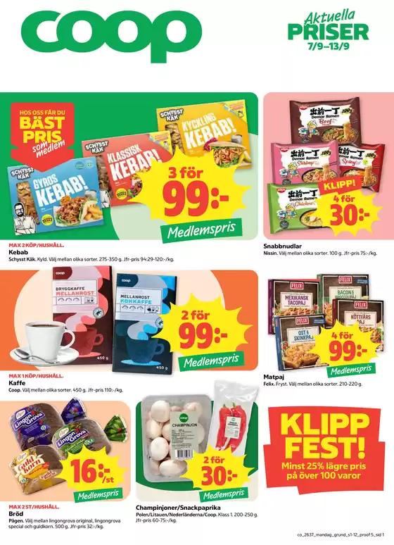 Coop Konsum-katalog | Stort urval av erbjudanden | 2026-09-07T00:00:00.000Z - 2026-09-13T00:00:00.000Z