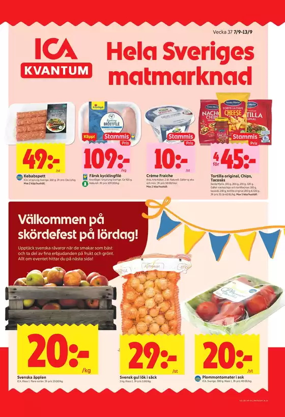 ICA Kvantum-katalog | Specialerbjudanden för dig | 2026-09-07T00:00:00.000Z - 2026-09-13T00:00:00.000Z