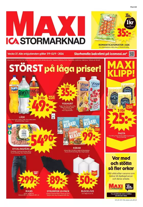 ICA Maxi-katalog | Nya erbjudanden att upptäcka | 2026-09-07T00:00:00.000Z - 2026-09-13T00:00:00.000Z
