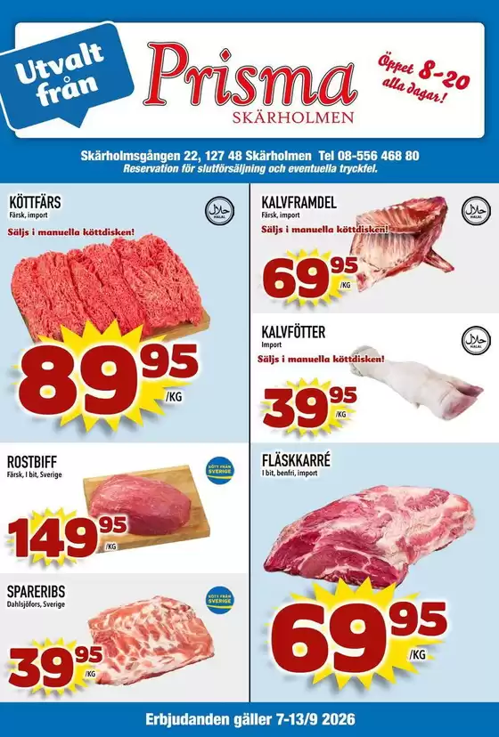 Prisma Skärholmen-katalog | Prisma Mat reklambad | 2026-09-07T00:00:00.000Z - 2026-09-21T00:00:00.000Z