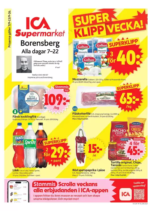 ICA Supermarket-katalog | Fantastiskt erbjudande för fyndjägare | 2026-09-07T00:00:00.000Z - 2026-09-13T00:00:00.000Z