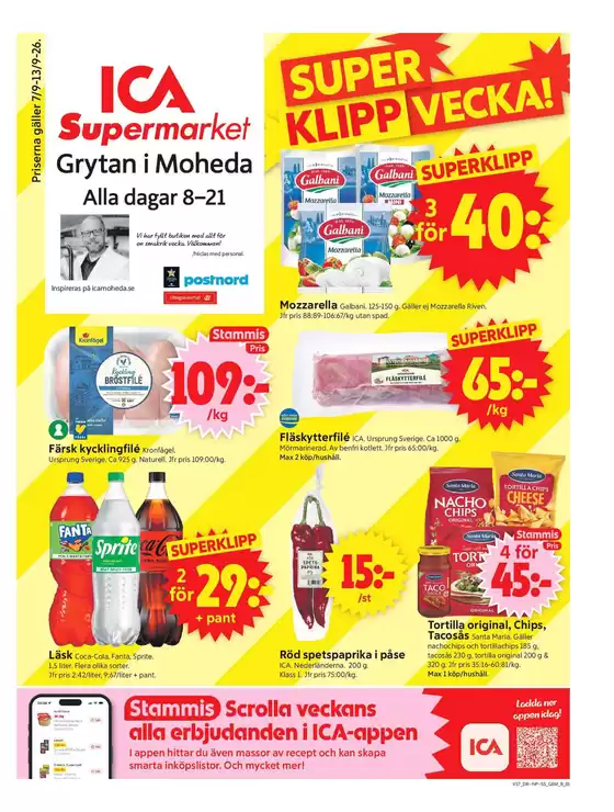 ICA Supermarket-katalog i Nätebäcken | Aktuella fynd och erbjudanden | 2026-09-07T00:00:00.000Z - 2026-09-21T00:00:00.000Z