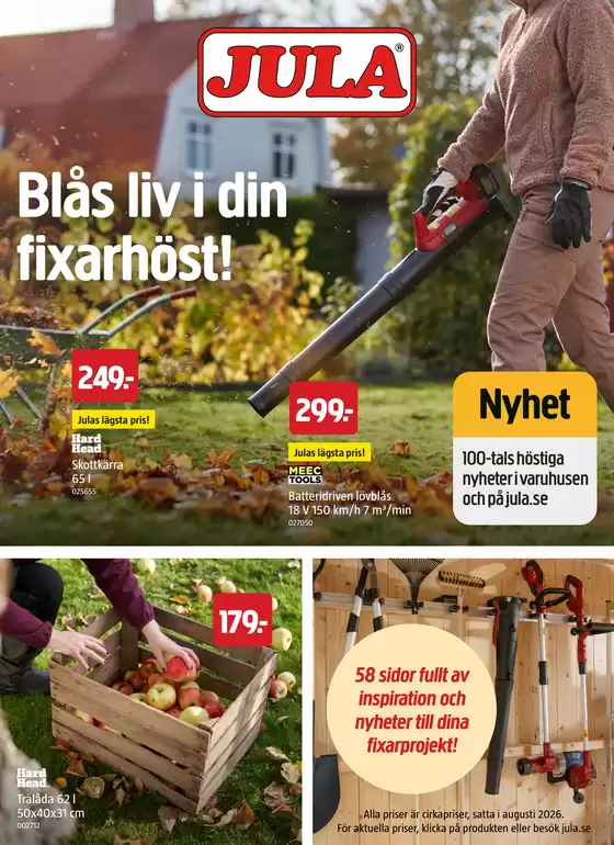 Jula-katalog | kampanjbladet Jula | 2026-09-08T00:00:00.000Z - 2026-09-22T00:00:00.000Z