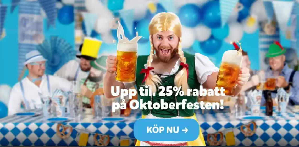 Partykungen-katalog | Upp till 25% rabatt! | 2026-09-09T00:00:00.000Z - 2026-09-13T00:00:00.000Z