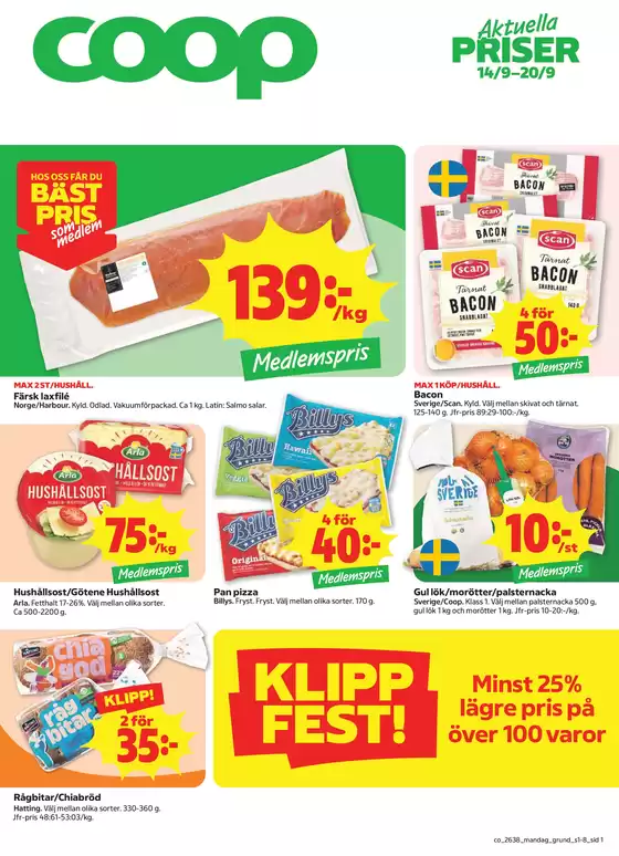 Coop Konsum-katalog | Exklusiva fynd | 2026-09-14T00:00:00.000Z - 2026-09-20T00:00:00.000Z