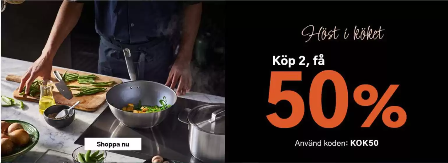 Kitch'n-katalog | 50% rabatt! | 2026-09-14T00:00:00.000Z - 2026-09-28T00:00:00.000Z