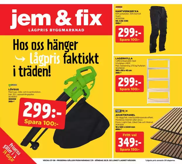 Jem&Fix-katalog | Reklamtidning v.37-38 | 2026-09-07T00:00:00.000Z - 2026-09-20T00:00:00.000Z