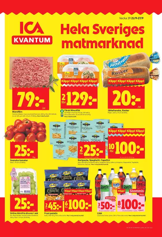 ICA Kvantum-katalog | Top-deals för alla kunder | 2026-09-21T00:00:00.000Z - 2026-09-27T00:00:00.000Z