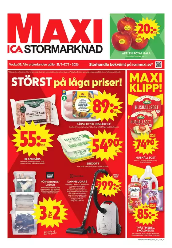 ICA Maxi-katalog | Specialerbjudanden för dig | 2026-09-21T00:00:00.000Z - 2026-09-27T00:00:00.000Z