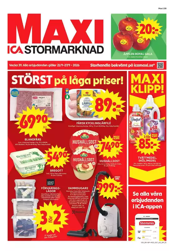 ICA Maxi-katalog | Våra bästa deals för dig | 2026-09-21T00:00:00.000Z - 2026-09-27T00:00:00.000Z