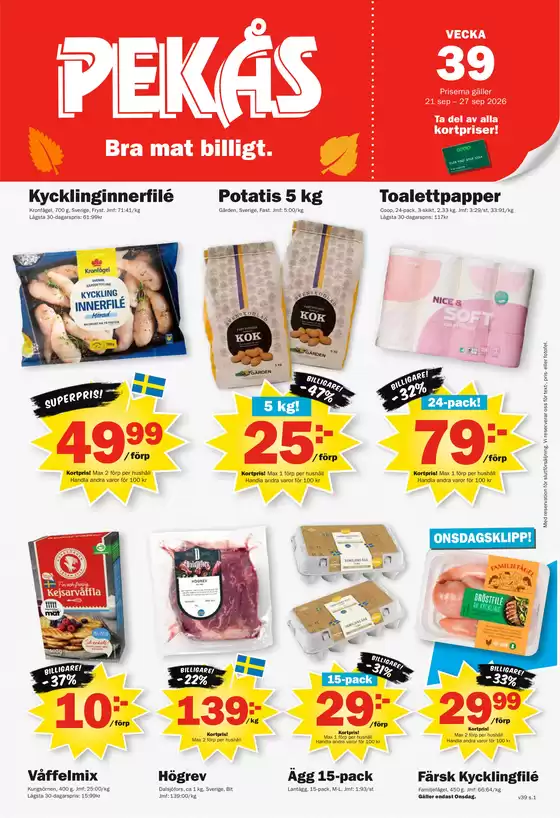 Pekås-katalog | Kampanjpris! | 2026-09-22T00:00:00.000Z - 2026-09-27T00:00:00.000Z