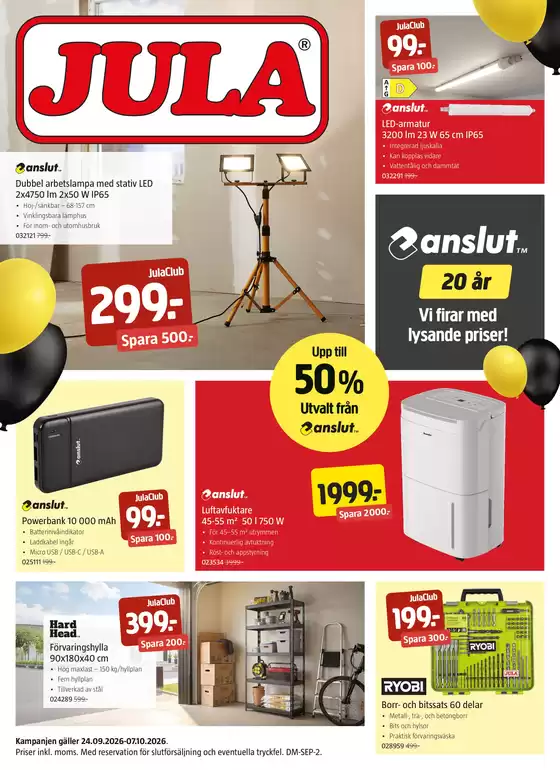 Jula-katalog | kampanjbladet Jula | 2026-09-24T00:00:00.000Z - 2026-10-07T00:00:00.000Z
