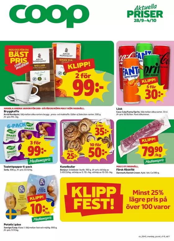 Coop Konsum-katalog | Erbjudanden för fyndjägare | 2026-09-28T00:00:00.000Z - 2026-10-04T00:00:00.000Z