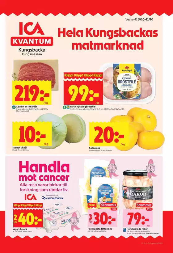 ICA Kvantum-katalog i Fiskebäck | Aktuella deals och erbjudanden | 2026-10-05T00:00:00.000Z - 2026-10-11T00:00:00.000Z