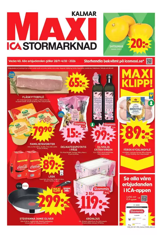 ICA Maxi-katalog i Kalmar | Våra bästa fynd | 2026-09-28T00:00:00.000Z - 2026-10-04T00:00:00.000Z