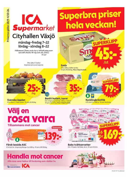 ICA Supermarket-katalog i Källna | Exklusiva fynd | 2026-09-28T00:00:00.000Z - 2026-10-12T00:00:00.000Z