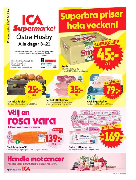ICA Supermarket-katalog i Källna | Erbjudanden för fyndjägare | 2026-09-28T00:00:00.000Z - 2026-10-12T00:00:00.000Z