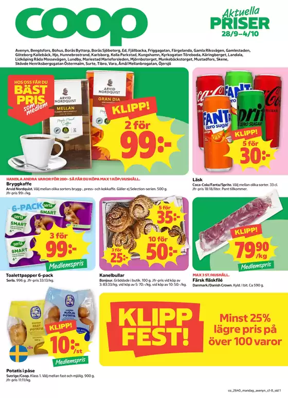 Coop-katalog i Ale | Våra bästa fynd | 2026-09-28T00:00:00.000Z - 2026-10-12T00:00:00.000Z