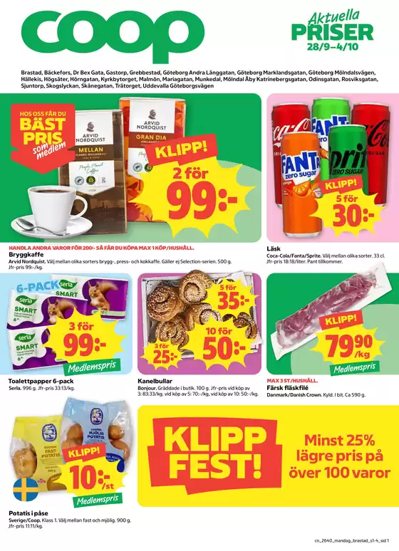 Coop-katalog i Ale | Fantastiska rabatter på utvalda produkter | 2026-09-28T00:00:00.000Z - 2026-10-12T00:00:00.000Z