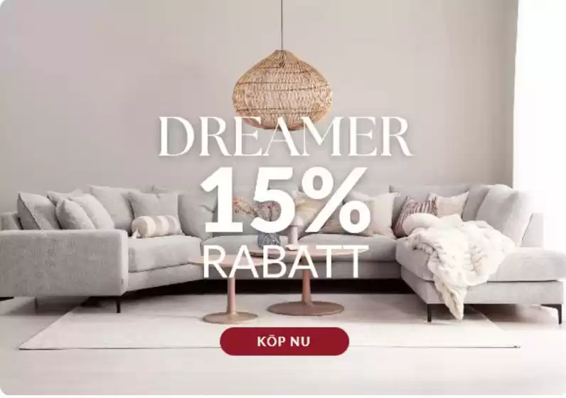 Möbelmästarna-katalog | 15% rabatt! | 2026-09-28T00:00:00.000Z - 2026-10-05T00:00:00.000Z
