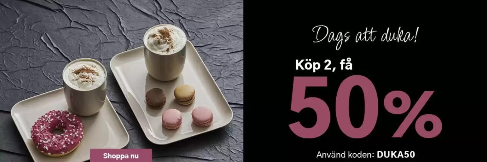 Kitch'n-katalog | Köp 2 få 50% rabatt. | 2026-09-29T00:00:00.000Z - 2026-10-03T00:00:00.000Z