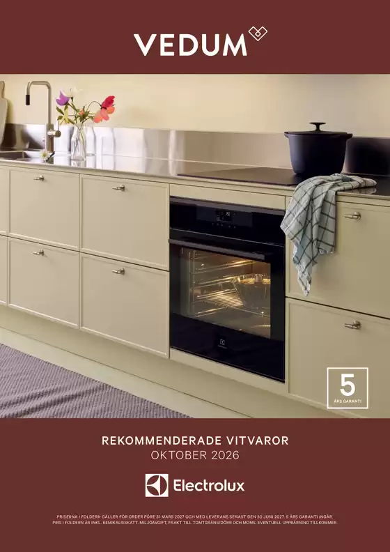 Vedum-katalog i Botkyrka | Vitvarufolder Electrolux | 2026-10-02T00:00:00.000Z - 2027-06-30T00:00:00.000Z