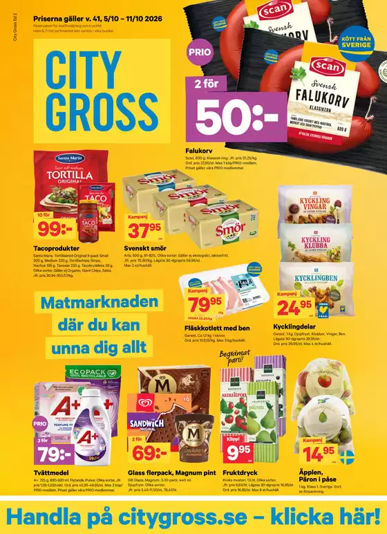 City Gross-katalog | City Gross Reklamblad v.41 | 2026-10-03T00:00:00.000Z - 2026-10-11T00:00:00.000Z