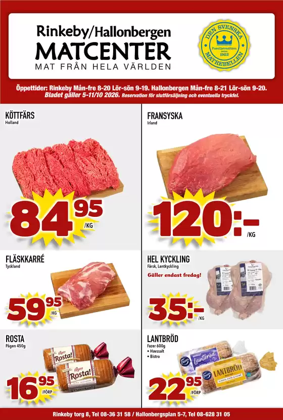 Matcenter-katalog i Beddingestrand | Veckans erbjudanden Matcenter | 2026-10-05T00:00:00.000Z - 2026-10-11T00:00:00.000Z