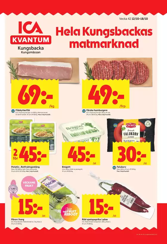 ICA Kvantum-katalog | Fantastiskt erbjudande för fyndjägare | 2026-10-12T00:00:00.000Z - 2026-10-18T00:00:00.000Z