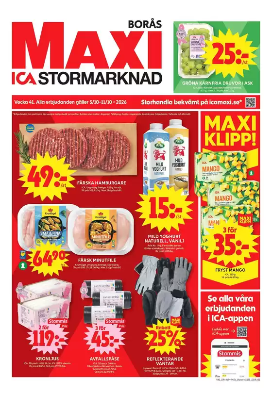 ICA Maxi-katalog | Top-deals och rabatter | 2026-10-05T00:00:00.000Z - 2026-10-11T00:00:00.000Z